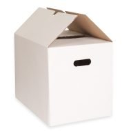 verhuisdoos verhuisdozen klikklak® premium autolock wit, hoge draagkracht, sterke verhuisdozen. Afname vanaf 10 stuks, ook per pallet leverbaar.